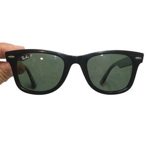 Ray-Ban Wayfarer RB 4340 601/58 Black Polarized Sunglasses 50mm Italy